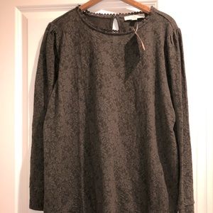 NWT Loft long sleeve lace top